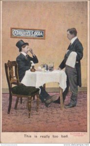 Bamforth Humour Man At Table This Is Really Too Bad