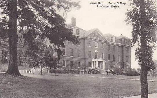 Maine Lewiston Rand Hall Bates College Albertype