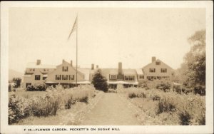 Shorey F13 Flower Garden Peckett's Sugar Hill NH Real Photo Postcard