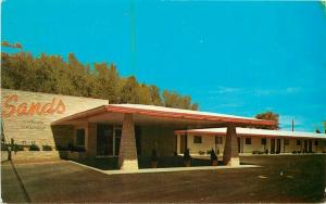 Chester Litho Cortez Colorado roadside 1950s Sands Motel Postcard 2363