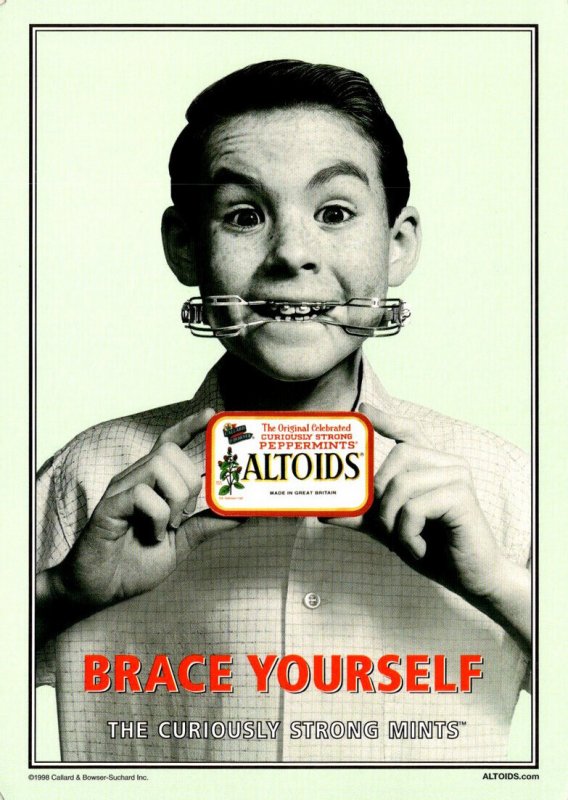 Advertising Altoids Peppermints Breath Mints Brace Yourself