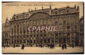 Old Postcard Brussels Grand Place Maison Des Corporations