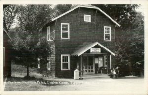 Tupper Lake NY Canteen Paradise Point Legion Camp Real Photo Postcard