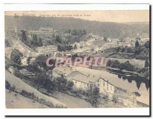Bouillon Postcard Old panorama taken from the & # 39ancienne drive from Sedan