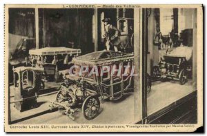 Old Postcard Carroche Louis XIII Coach Louis XIV chair was carrying Vinoigret...