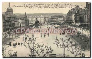 Old Postcard Clermont Ferrand Panorama Of The Beautiful Place de Jaude
