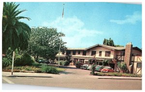 Santa Maria Inn Roadside Motel w Old Cars Parked Hotel Motel Postcard