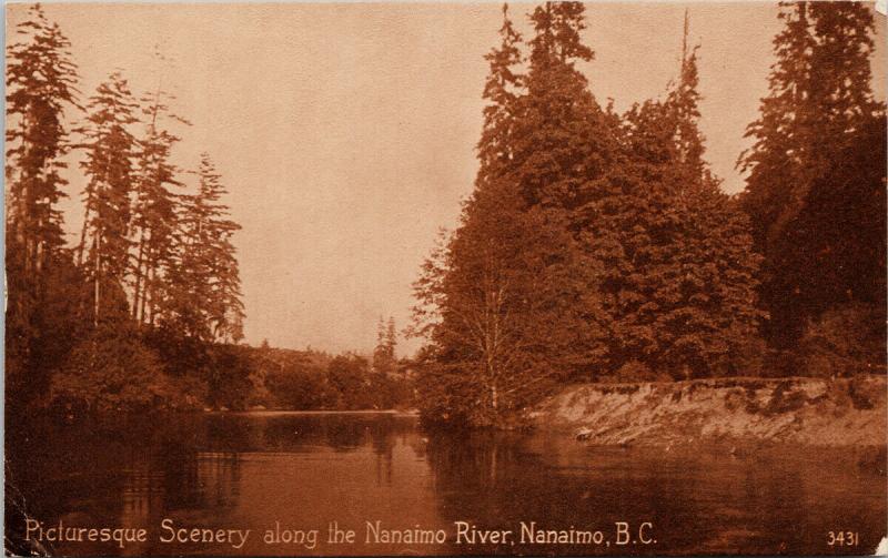 Nanaimo River BC Picturesque Scenery UNUSED Pacific Pub Postcard E56