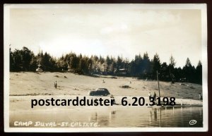 h1082 - ST. CALIXTE Quebec 1951 Camp Duval. Real Photo Postcard