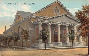 Ensley Alabama First Baptist Church Vintage Postcard AA22568