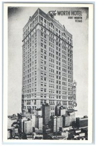 c1910's The Worth Hotel Buildings Forth Worth Texas TX Unposted Antique Postcard