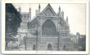 Postcard - Exeter Cathedral - Exeter, England