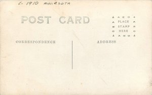 Postcard RPPC C-1910 Minnesota YMCA Camp Awanka Lined up for Dinner MN24-3457