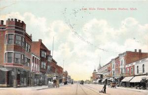 D76/ Benton Harbor Michigan Mi Postcard 1908 East Main Street Stores 3