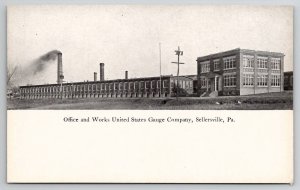Sellersville PA Office And Works United States Gauge Company Postcard N25