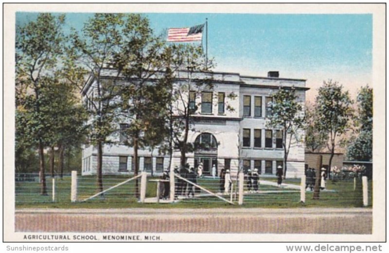 Michigan Menominee Agricultural School Curteich