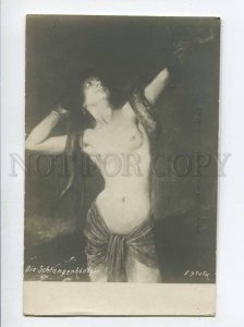 3073341 Semi-Nude BELLY DANCER & Huge SNAKE by STUCK old RARE