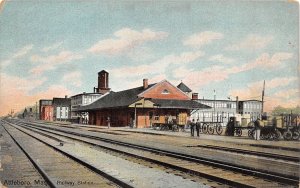 J45/ Attleboro Massachusetts Postcard c1910 Railroad Depot 51