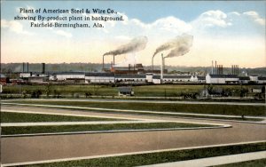 Fairfield Birmingham Alabama Plant of America Steel & Wire Vintage Postcard