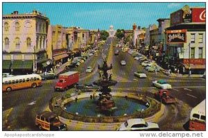 Alabama Montgomery Dexter Avenue Looking East Showing State Capitol