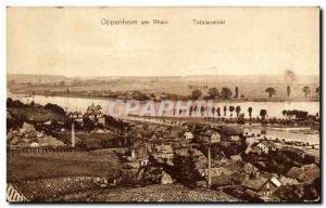Old Postcard Oppenheim am Rhein Totalansicht