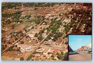 1972 Lebanon Missouri MO Vintage Postcard Aerial View Showing Junction Highways