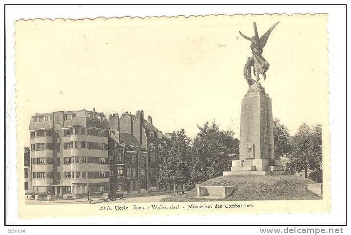 Uccle Square Wolvendael-Monument des Combattants 20-30s Belgium