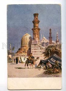 233098 EGYPT PERLBERG CAIRO Camel mosqueVintage postcard