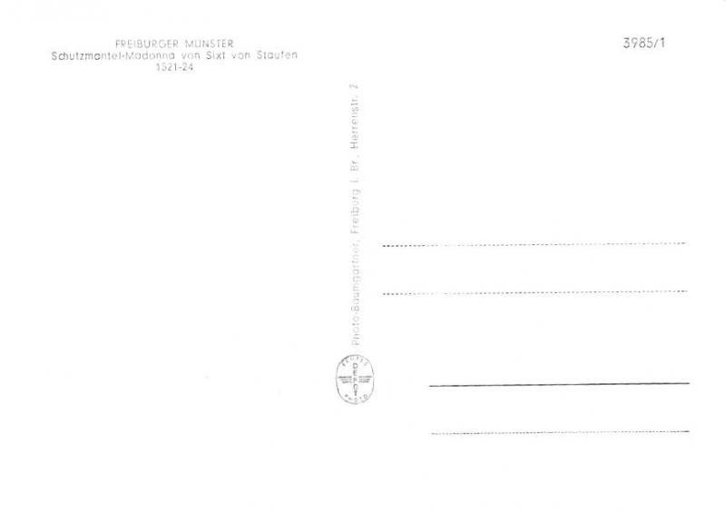 Freiburger Munster - real photo