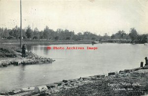 WI, Oshkosh, Wisconsin, Lagoon, North Park, 1908 PM