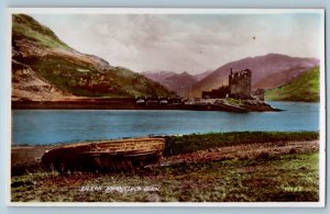 Scotland Postcard Eilean Donan Loch Duich Coast of W. Cent c1930's RPPC Photo