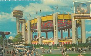 NY World's Fair Postcard Observation Towers and Tent of Tomorrow Dexter