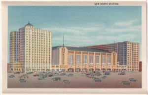 Boston, Massachusetts, Vintage 1937 Linen Folder Postcard, 22 Views