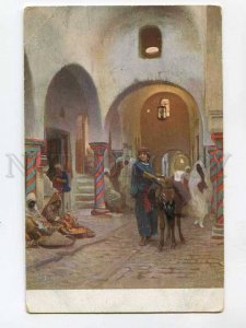 3073779 EGYPT street view girl w/ donkey Vintage postcard