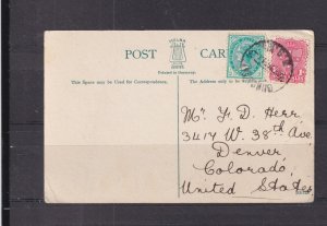 NEW SOUTH WALES, SYDNEY, QUEEN VICTORIA'S STATUE, 1910 ppc. GUNDAGAI to Colorado