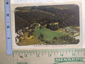 Postcard Folder Aerial view of St. Joseph's-In-The-Hills, Malvern, Pennsylvania