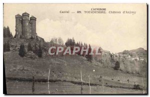 Old Postcard Auvergne Cantal Tournemire Chateau Anjony