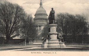 Vintage Postcard 1900's Garfield Statue Monument Southwest Washington DC