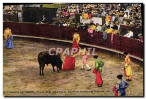 Old Postcard Bullfight Bullfight Suerte of matar para Preparando multa by & #...