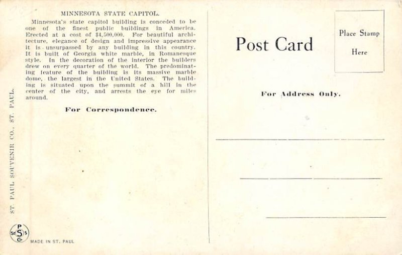  State Capitol  St. Paul,  MN