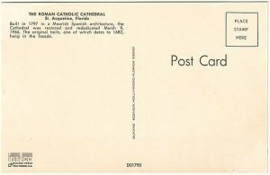 Roman Catholic Cathedral, St. Augustine, Vintage Chrome Postcard