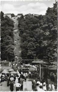 Germany Burg a.d. Wupper auffahrt der seil sesselbahn zum schloss 01.28