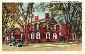 Marietta Ohio 1920-30s Postcard Betsy Gates Mills Club