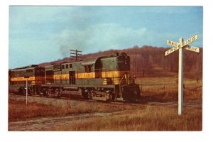 Northern Ontario Railway Train at Crossing, North Bay, Ontario,