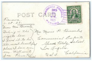 1923 Aerial View Of Panama City RP From Ancon Hill Panama RPPC Photo Postcard