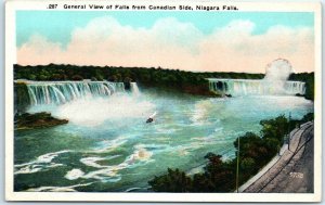Postcard - General View of Falls from Canadian Side, Niagara Falls