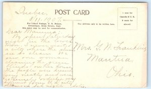 QUEBEC,  Canada ~ Dirt  Street Scene ~ COTE d' ABRAHAM 1907  Postcard