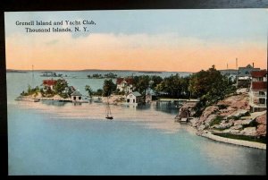 Vintage Postcard 1907-1915 Grenell Island Yacht Club Thousand Islands N.Y.