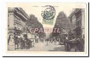 Paris (9th) Old Postcard Boulevard Italians