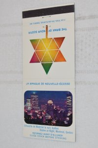 Skyline at Night Montreal the Bank of Nova Scotia 30 Strike Matchbook Cover